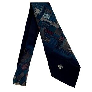 #7938 DON LOPER BLUE SHADES POLYESTER TIE 4 X 55